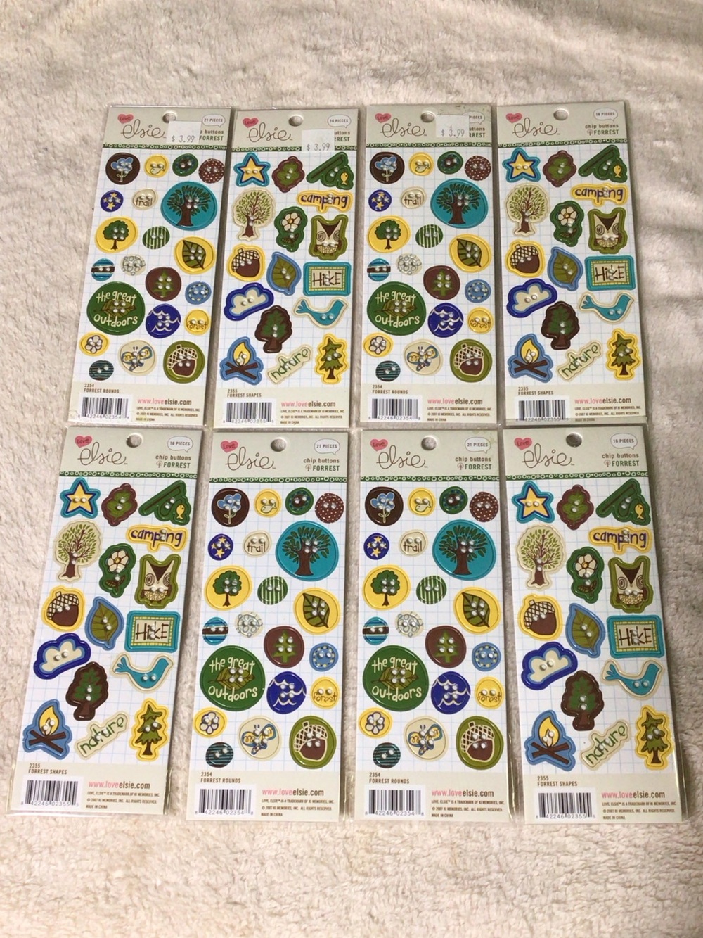 Love, Elsie chip buttons (Set of 8)